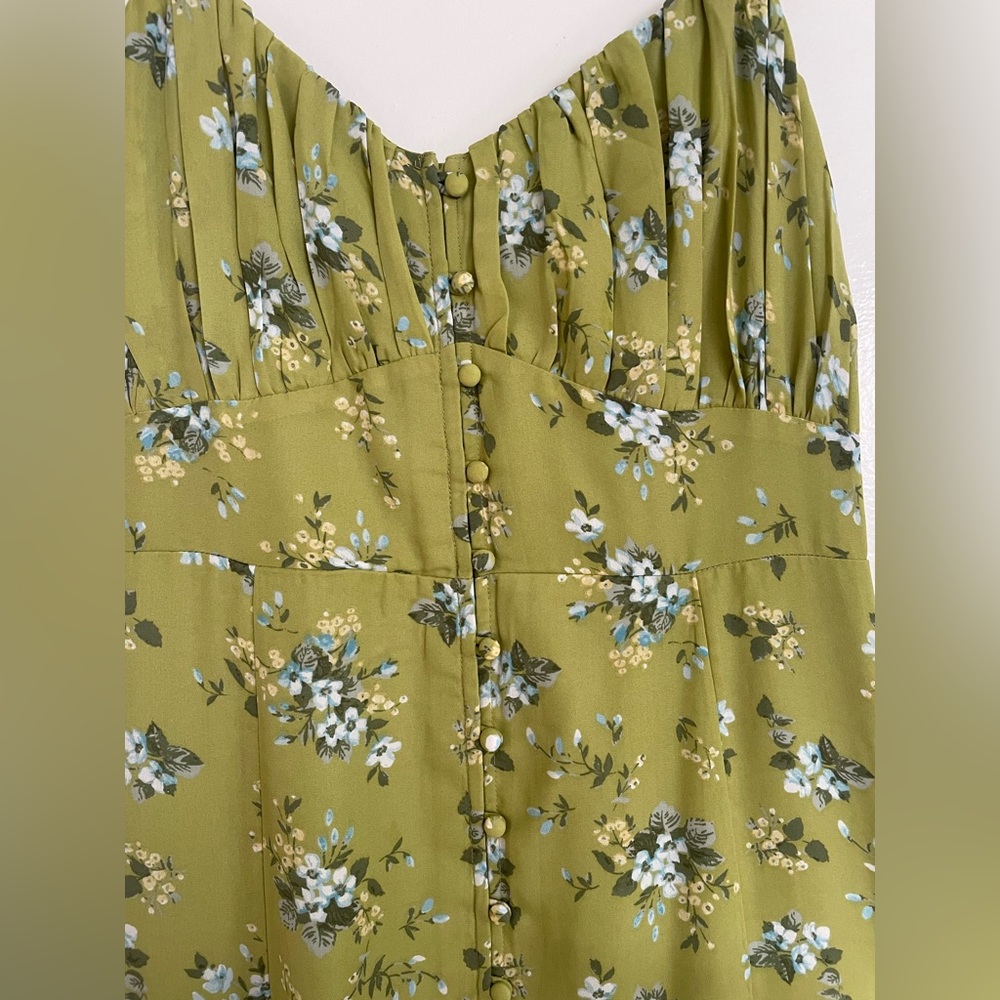 Abercrombie Button Through Slim Midi Dress - Picture 7 of 8